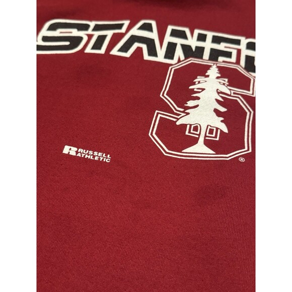 Vintage Russell Athletic Stanford University Red Pullover Hoodie XL (READ!) - Picture 4 of 9